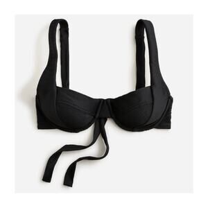 J. Crew Ribbed Cross-Back Underwire Bikini Top